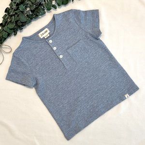 NWOT Me & Henry ribbed short sleeved henley tee size 3-4Y